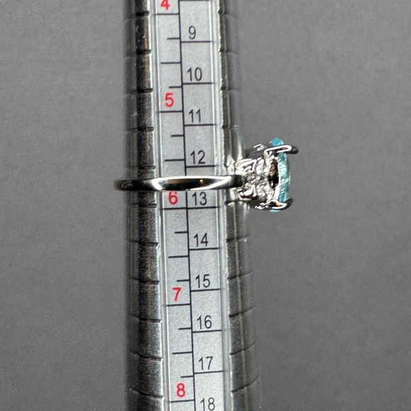 NATURAL AQUAMARINE BUTTERFLY RING | 1 Size 5.75 left! - Picture 7 of 8